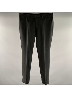 TIGER Size 32 Black Wool Blend Dress Pants